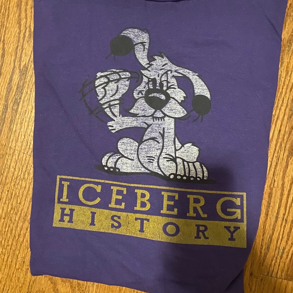 Rare VTG Iceberg History T- Shirt XXL